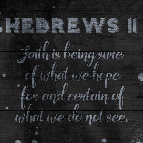 Faith Black Modern Wood Framed Art Print with Double Matting by Grey, Jace