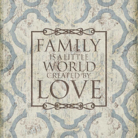 Family Love Gold Ornate Wood Framed Art Print with Double Matting by Grey, Jace