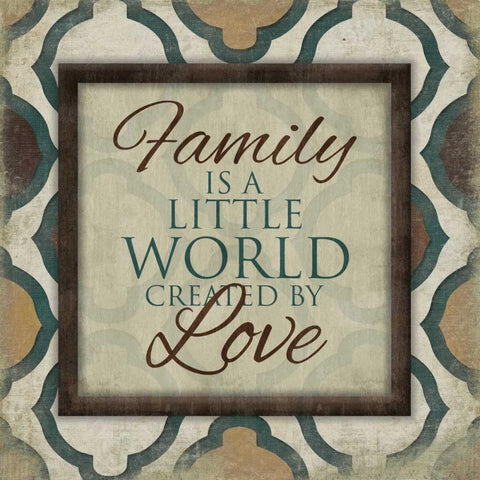 Created By Love Gold Ornate Wood Framed Art Print with Double Matting by Grey, Jace