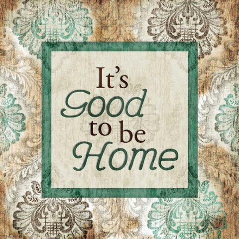 Good To Be Home White Modern Wood Framed Art Print by Grey, Jace