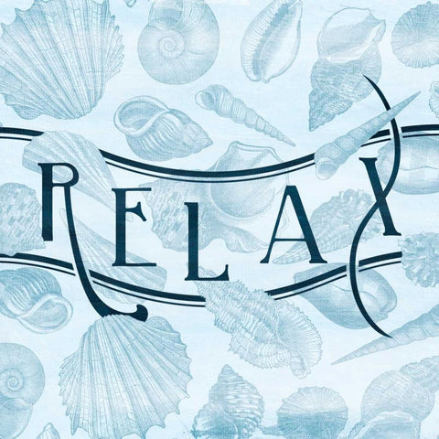 Relax Shells White Modern Wood Framed Art Print by Grey, Jace