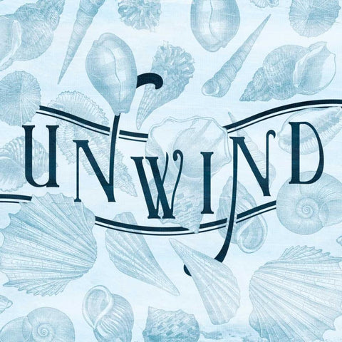 Unwind Shells Black Modern Wood Framed Art Print by Grey, Jace