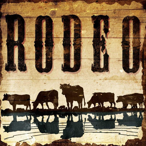 Rodeo White Modern Wood Framed Art Print by Grey, Jace