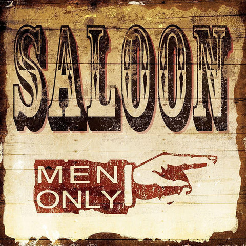 Saloon Black Modern Wood Framed Art Print by Grey, Jace