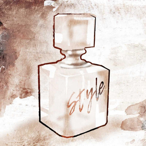 Perfume Style White Modern Wood Framed Art Print by Grey, Jace