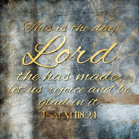 This Is The Day Black Modern Wood Framed Art Print with Double Matting by Grey, Jace