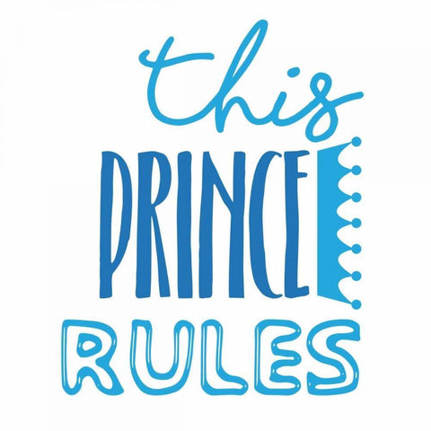 Prince Rules Black Ornate Wood Framed Art Print with Double Matting by Grey, Jace