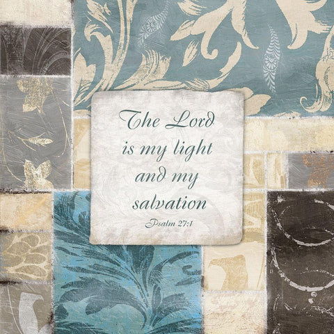 Lord Salvation White Modern Wood Framed Art Print with Double Matting by Grey, Jace