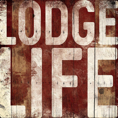 Lodge Life White Modern Wood Framed Art Print by Grey, Jace