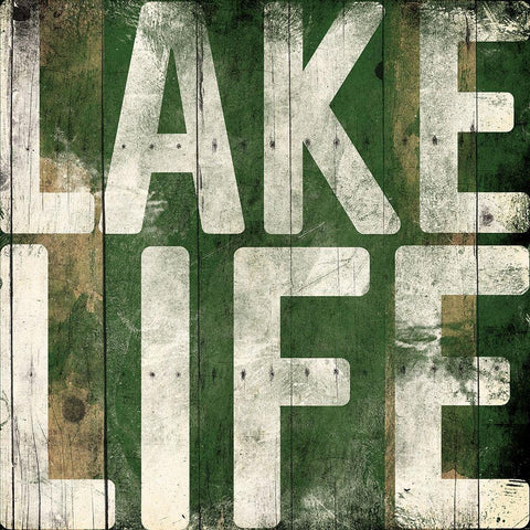 Lake Life Black Modern Wood Framed Art Print by Grey, Jace