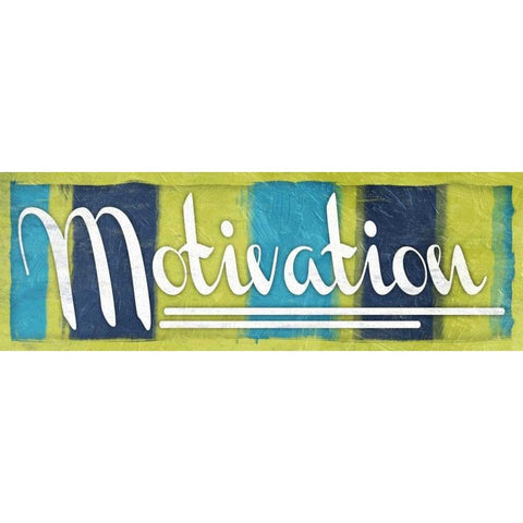 Motivation White Modern Wood Framed Art Print by Grey, Jace