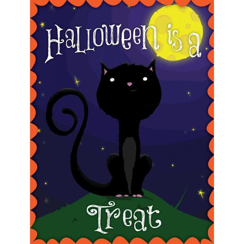 Halloween Treat II White Modern Wood Framed Art Print by Grey, Jace