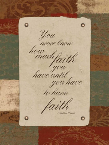 Have Faith White Modern Wood Framed Art Print with Double Matting by Grey, Jace