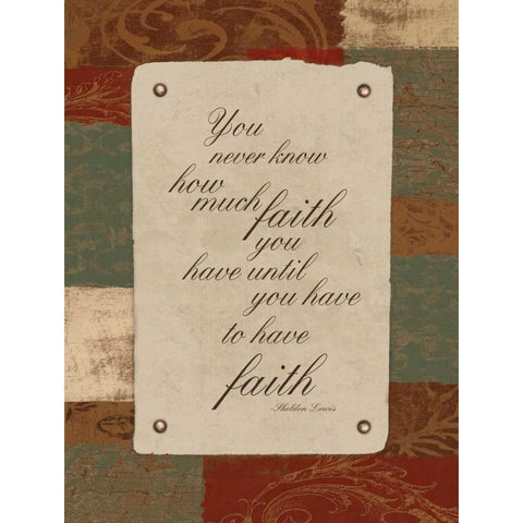 Have Faith Black Modern Wood Framed Art Print with Double Matting by Grey, Jace