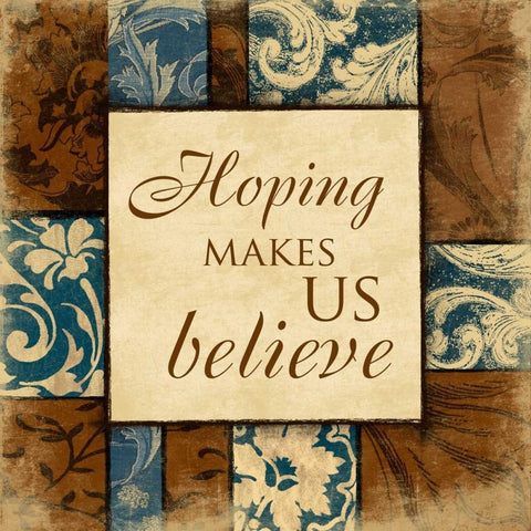 Hope White Modern Wood Framed Art Print by Grey, Jace