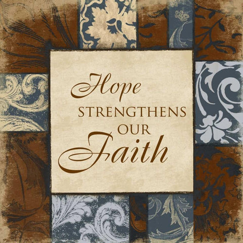 Hope  3 Black Ornate Wood Framed Art Print with Double Matting by Grey, Jace