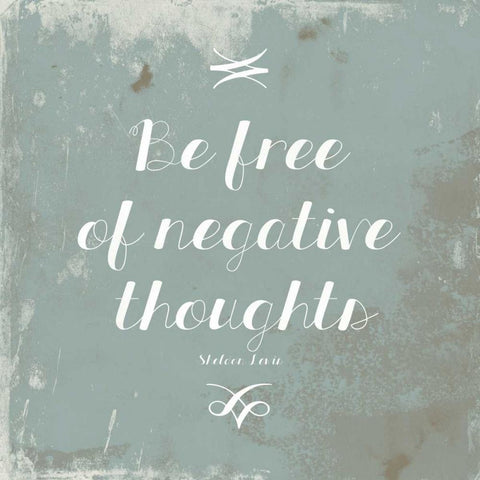 Negative Thoughts Black Modern Wood Framed Art Print with Double Matting by Grey, Jace