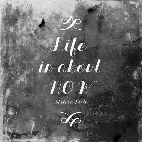 Life White Modern Wood Framed Art Print with Double Matting by Grey, Jace