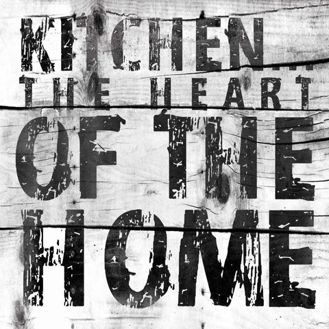 Kitchen 2 Mate Black Modern Wood Framed Art Print with Double Matting by Grey, Jace