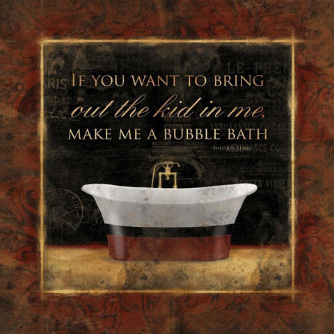 Bubble Bath Bordered White Modern Wood Framed Art Print by Grey, Jace