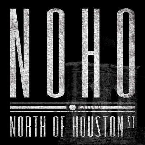 NOHO Black Modern Wood Framed Art Print with Double Matting by Grey, Jace