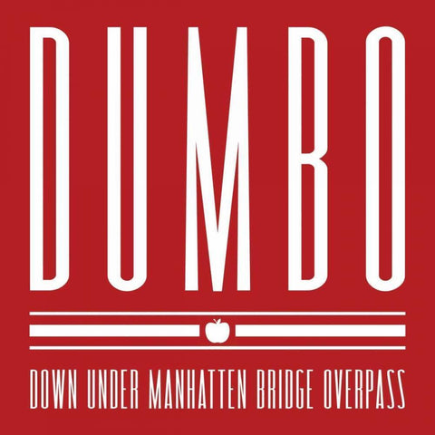 DUMBO red Black Modern Wood Framed Art Print with Double Matting by Grey, Jace