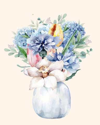 Night Of Romance 1 White Modern Wood Framed Art Print with Double Matting by Keith, Jesse