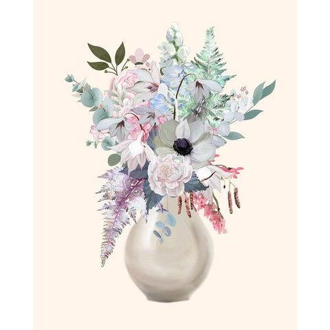 Night Of Romance 5 Black Modern Wood Framed Art Print with Double Matting by Keith, Jesse