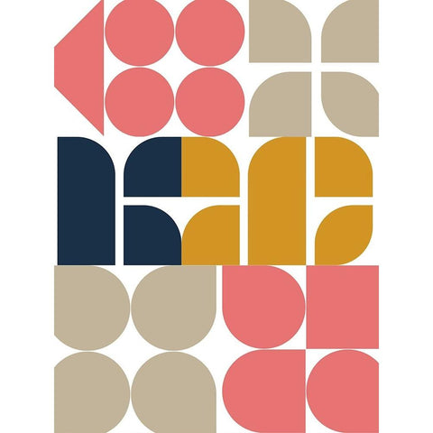 Middle Pop White Modern Wood Framed Art Print by Keith, Jesse