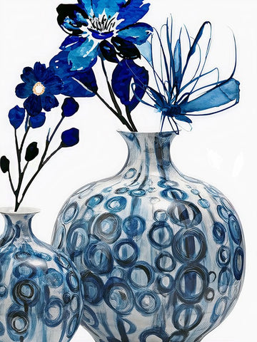 Plant Canvas 1 Black Ornate Wood Framed Art Print with Double Matting by Keith, Jesse