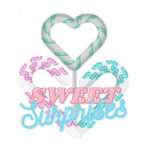 Sweet Surprises Black Modern Wood Framed Art Print with Double Matting by Keith, Jesse