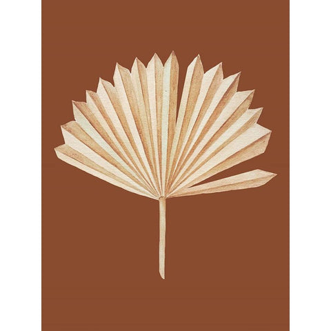 Beige Leaf White Modern Wood Framed Art Print by Keith, Jesse