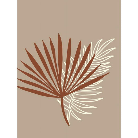 Picante Palm White Modern Wood Framed Art Print by Keith, Jesse