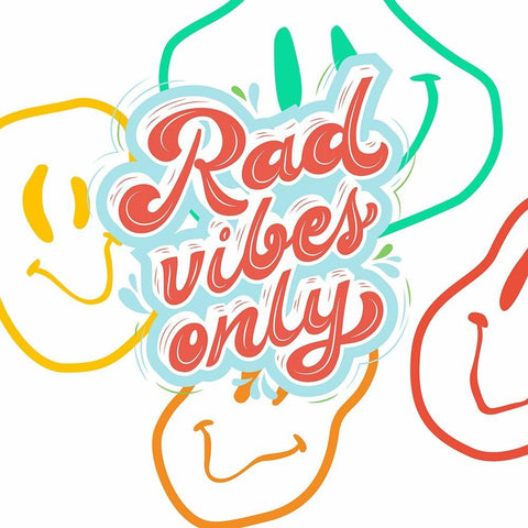 Rad Vibes Gold Ornate Wood Framed Art Print with Double Matting by Keith, Jesse