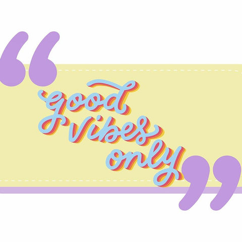 Good Vibes Black Modern Wood Framed Art Print by Keith, Jesse