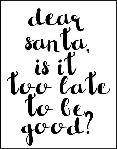 Be Good White Modern Wood Framed Art Print with Double Matting by Matic, Jelena