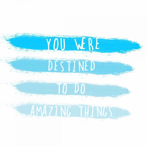You Were Destined White Modern Wood Framed Art Print with Double Matting by Matic, Jelena