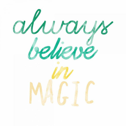 Magical Belief White Modern Wood Framed Art Print by Matic, Jelena