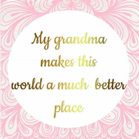 Grandmas World White Modern Wood Framed Art Print with Double Matting by Matic, Jelena