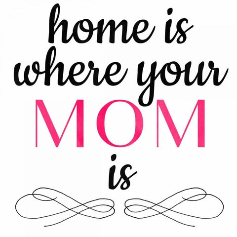 Mothers Home White Modern Wood Framed Art Print with Double Matting by Matic, Jelena