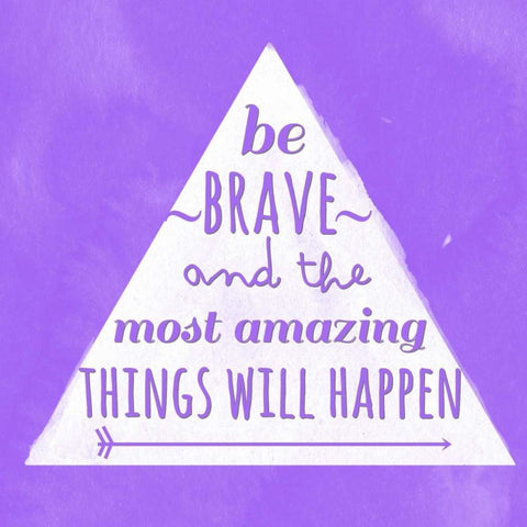 Amazingly Brave White Modern Wood Framed Art Print with Double Matting by Matic, Jelena
