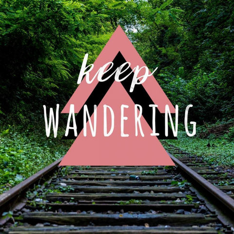 Keep Wandering Gold Ornate Wood Framed Art Print with Double Matting by Matic,Jelena