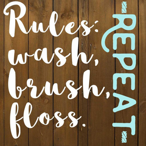 Floss Repeat White Modern Wood Framed Art Print by Matic,Jelena