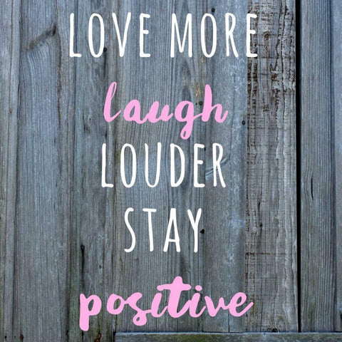 Love More White Modern Wood Framed Art Print with Double Matting by Matic,Jelena