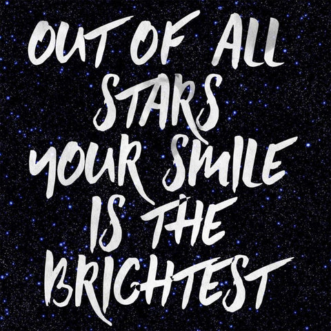 Your Smile Black Ornate Wood Framed Art Print with Double Matting by Matic,Jelena