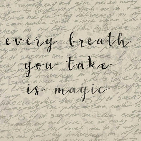 Every Breath You Take Gold Ornate Wood Framed Art Print with Double Matting by Matic,Jelena