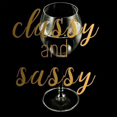 Classy And Sassy Wine Black Ornate Wood Framed Art Print with Double Matting by Matic,Jelena