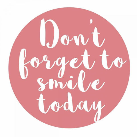 Smile Today Black Modern Wood Framed Art Print with Double Matting by Matic,Jelena