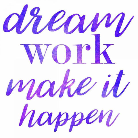 Dream Work Purple White Modern Wood Framed Art Print by Matic,Jelena
