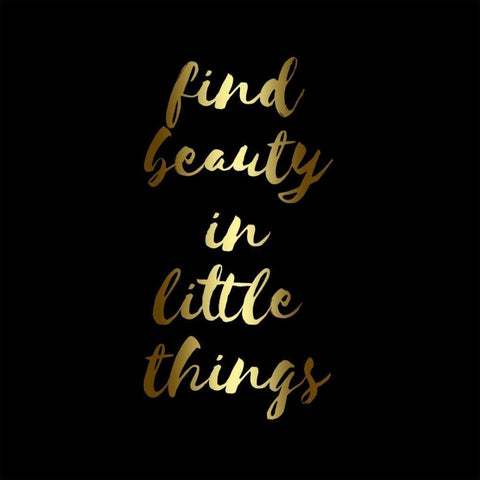 Find Beauty Black Gold Black Modern Wood Framed Art Print by Matic,Jelena